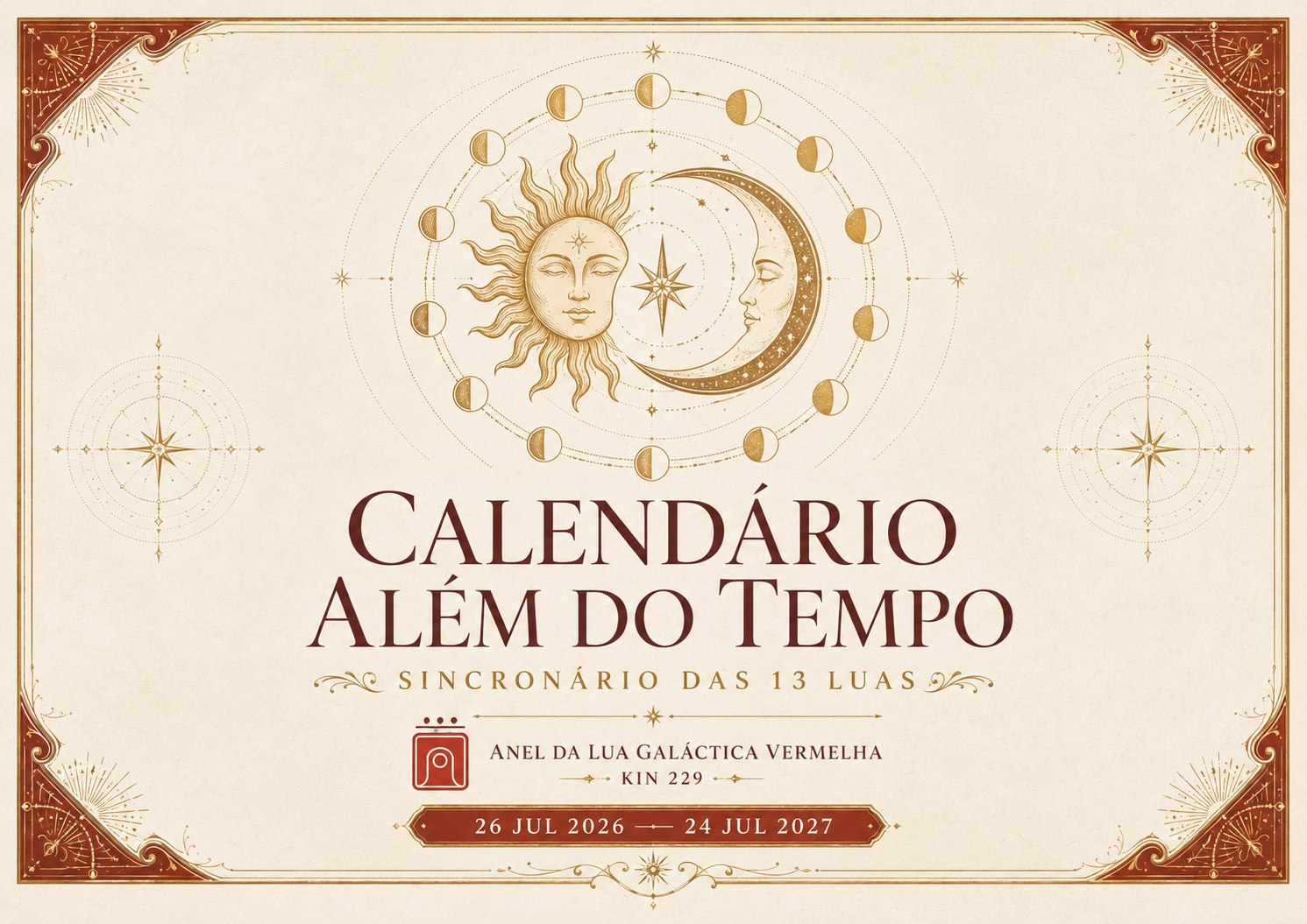 Capa do Calendário Além do Tempo